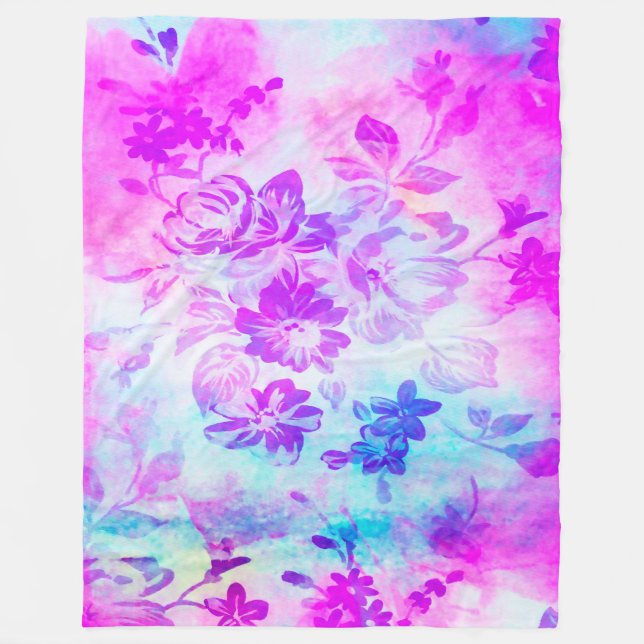 Aquarellmalerei Fleecedecke (Vorderseite)