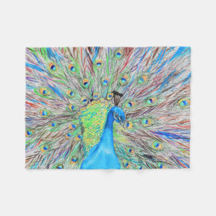 Aquarellmalerei Fleecedecke