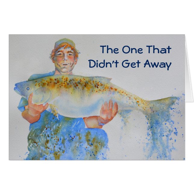 Aquarellmalerei für Fischer (Vorderseite (Horizontal))