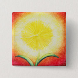 Aquarellmalerei Gelbe Blume Button