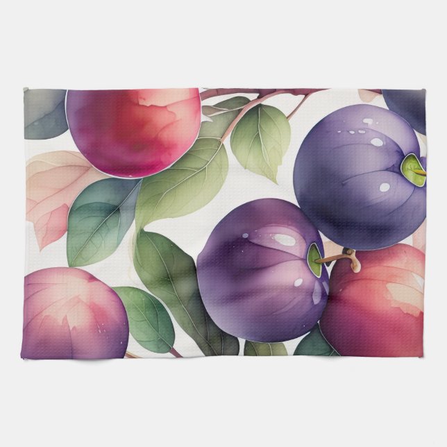 Aquarellmalerei Geschirrtuch (Horizontal)