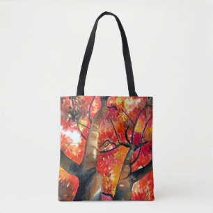 Aquarellmalerei Japanische Ahornbaumkunst Tasche