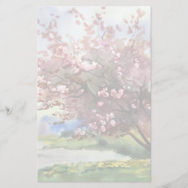 Aquarellmalerei Landschaft Briefpapier (Vorderseite)