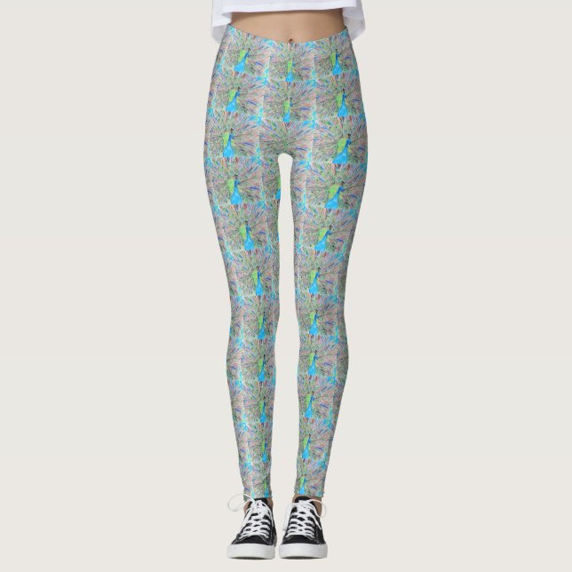 Aquarellmalerei Leggings (Vorderseite)