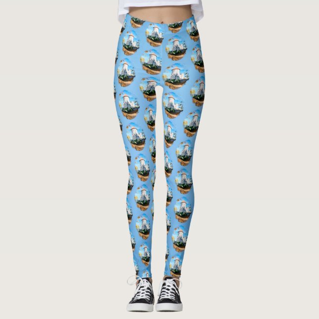 Aquarellmalerei Leggings (Vorderseite)