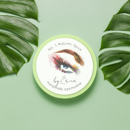 Aquarellmalerei Makeup Eyeshadow Verpackung Runder Aufkleber