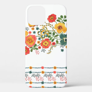 Aquarellmalerei nahtlos mit stilisierten Mustern Case-Mate iPhone Hülle