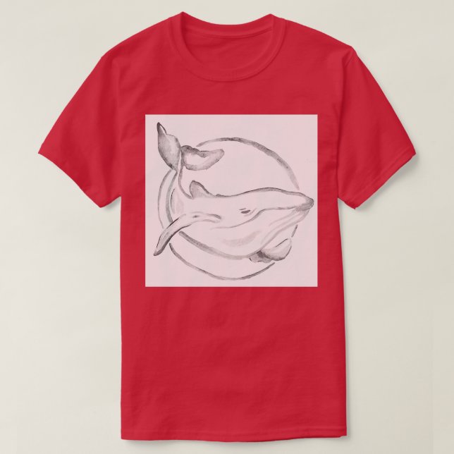 Aquarellmalerei T-Shirt (Design vorne)