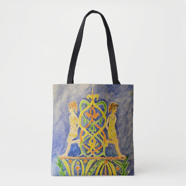 Aquarellmalerei Tasche (Vorderseite)