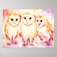 Aquarellmalerei von 3 Stallhüllen