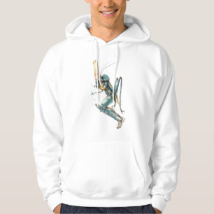 Aquarellmalerei von Grillen, Insektenkunst trifft  Hoodie