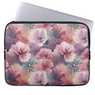 Aquarellmalerei von Weichblättern Laptopschutzhülle