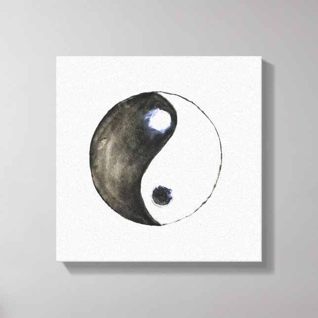 Aquarellmalerei Yang Symbolkunst Leinwanddruck (Vorderseite)
