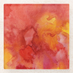 Aquarellmalereihintergrund Glasuntersetzer