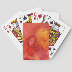 Aquarellmalereihintergrund Spielkarten