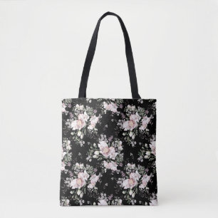 Aquarellmales, nahtloses Muster mit Beau Tasche