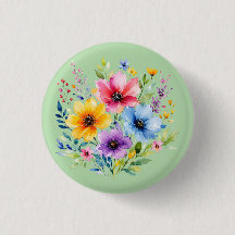 Aquarellmalte Wildblumen
