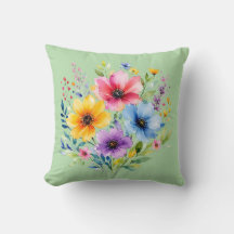 Aquarellmalte Wildblumen