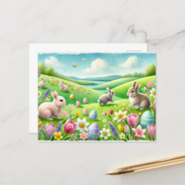 Aquarellmast-Postkarte Postkarte
