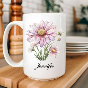 Aquarellmäuse Tasse, Individuelle Name Geschenk fü Kaffeetasse