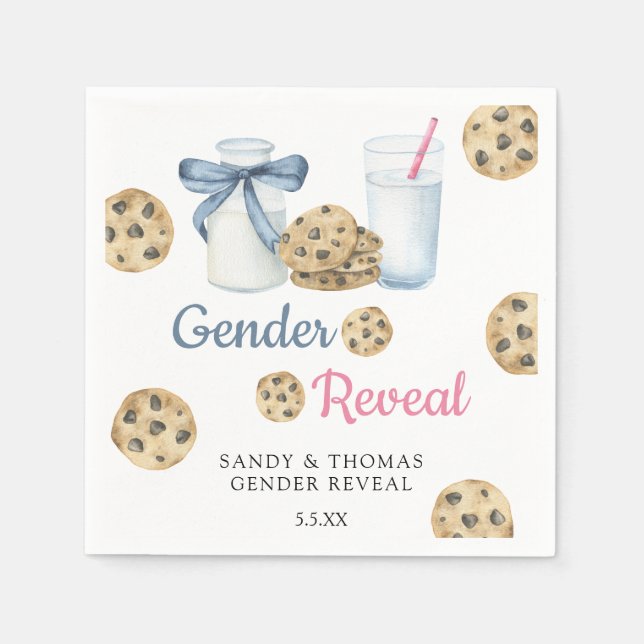 Aquarellmilch & Cookies - Geschlechtsverkehr Serviette (Vorderseite)