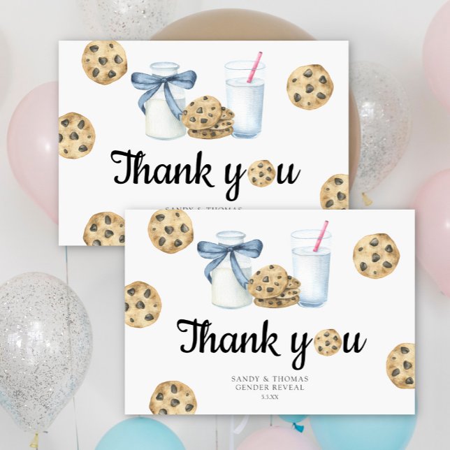 Aquarellmilch & Cookies Vielen Dank für Ihre Gende Dankeskarte (Von Creator hochgeladen)