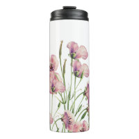 Aquarellmohn Blume Einfache und schöne Tasse.
