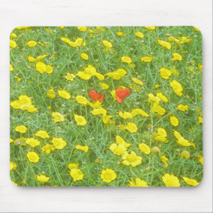 Aquarellmohn Mousepad