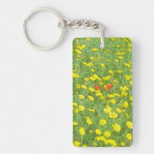 Aquarellmohn Schlüsselanhänger