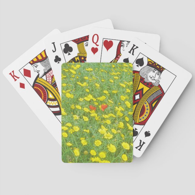 Aquarellmohn Spielkarten (Rückseite)