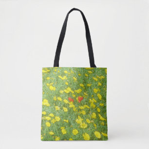 Aquarellmohn Tasche