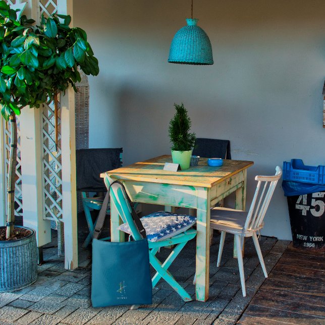 Aquarellmonogramm Buchstabe H dunkelblau Tragetaschen Mit Langen Trägern (Von Creator hochgeladen)