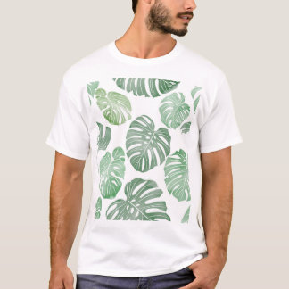 Aquarellmonster, tropische nahtlose Tapete. T-Shirt