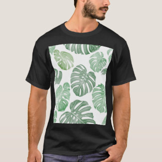 Aquarellmonster, tropische nahtlose Tapete. T-Shirt