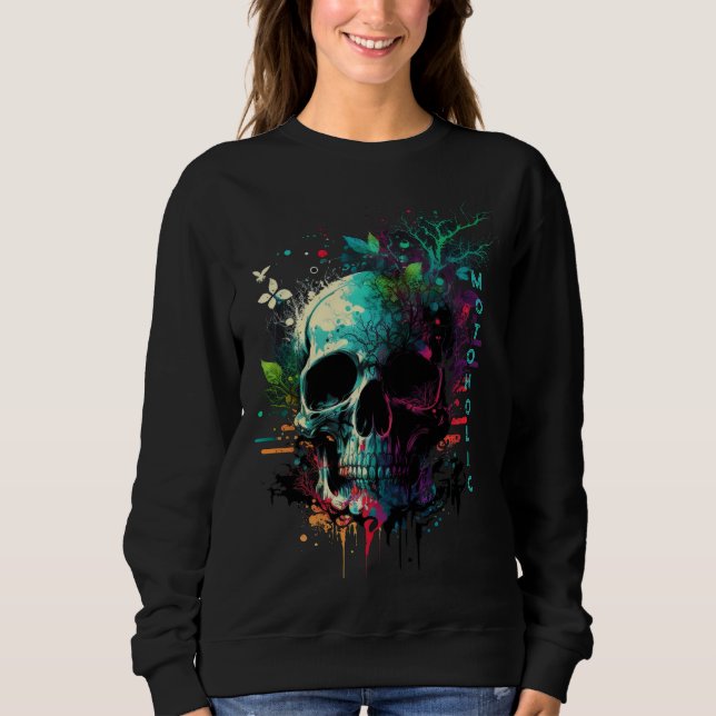 Aquarellmotoalkohol Sweatshirt (Vorderseite)