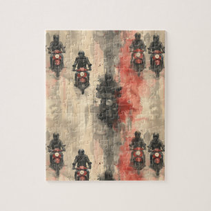 Aquarellmotorräder, Biker, Rennen, Motorräder