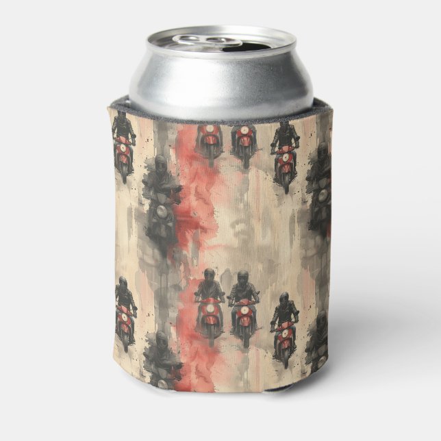Aquarellmotorräder, Biker, Rennen, Motorräder Dosenkühler (Kanne Rückseite)