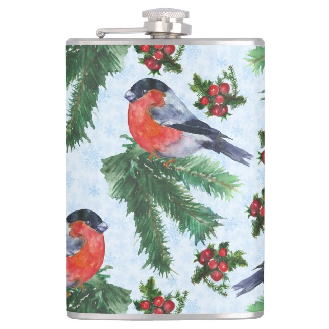 Aquarellmühle Flachmann (Vorderseite)