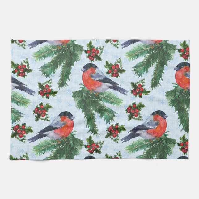 Aquarellmühle Geschirrtuch (Horizontal)