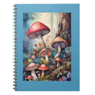 Aquarellmushrooms Notizblock