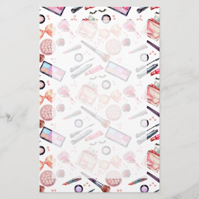 Aquarellmuster Briefpapier (Vorderseite)