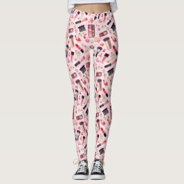 Aquarellmuster mit rosa Florals Leggings