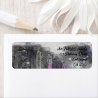 Aquarellnacht Katar Postkarte
