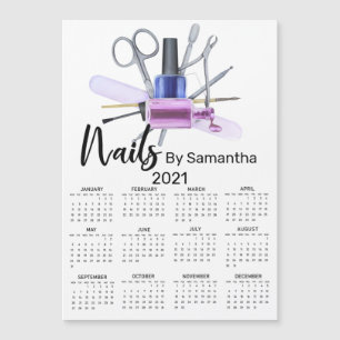 Aquarellnagel Salon Manicure Nagel Polnisch Magnetkarte