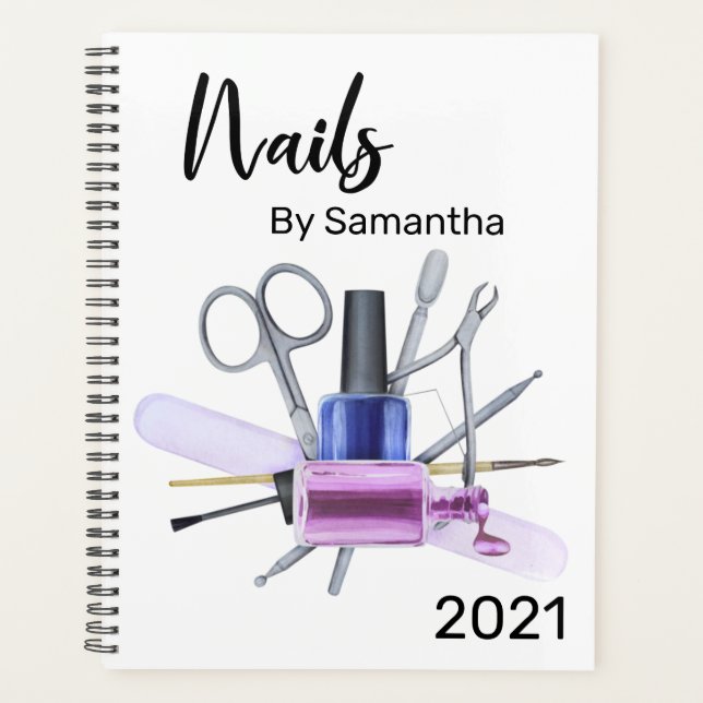 Aquarellnagel Salon Manicure Nagel Polnisch Planer (Vorderseite)
