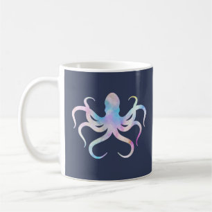 Aquarelloktopus Kaffeetasse