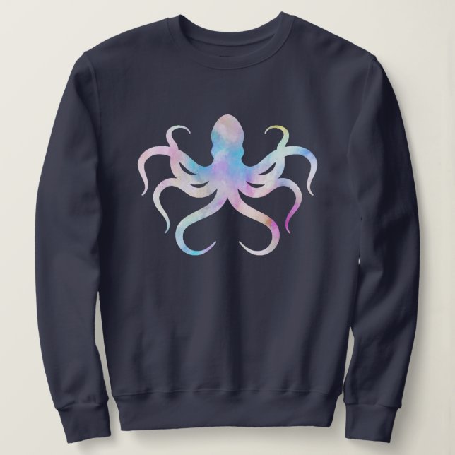 Aquarelloktopus Sweatshirt (Design vorne)
