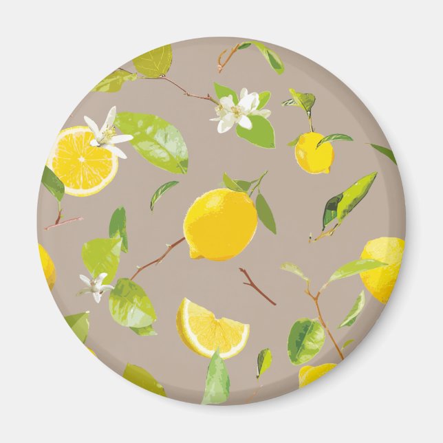 Aquarellone und Blätter 11 Magnet (Vorne)