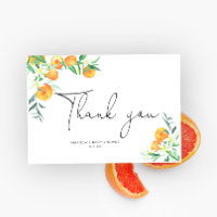Aquarellorangen danke Karte