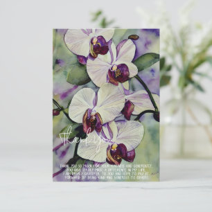 Aquarellorchideen, anpassbar karte